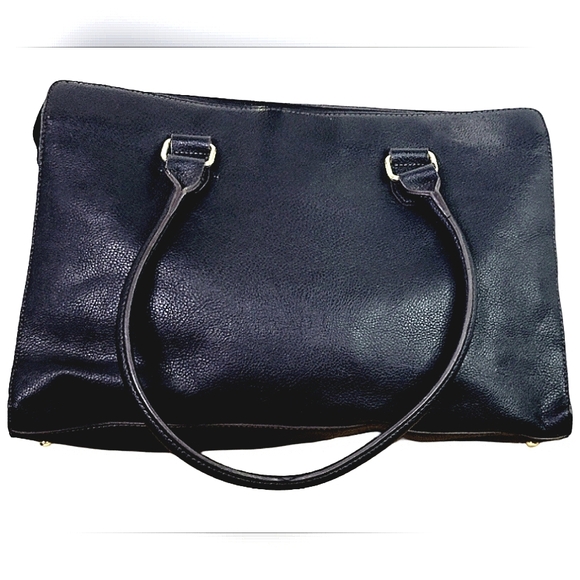 Liz Claiborne Black Laptop Bag Briefcasw with Structured Pebbled Design - Picture 8 of 16